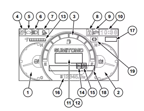 Sumitomo SH210-6 Monitor KHR41503
