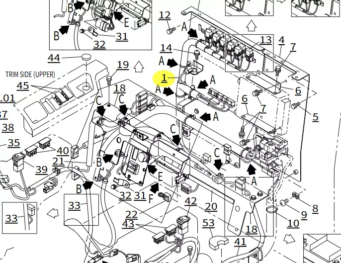 Sumitomo SH200-5 Cab Main Harness KHR16002